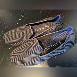 Rare Rothy’s Loafer in Nordstrom exclusive Grey Herringbone Flannel - size 6.5